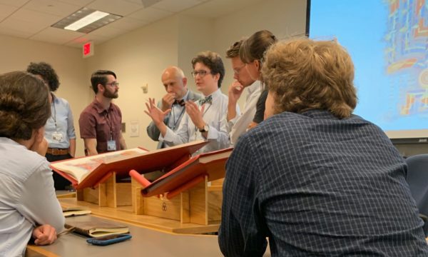 Jonathan Homrighausen presenting with The Saint John's Bible at DITA10