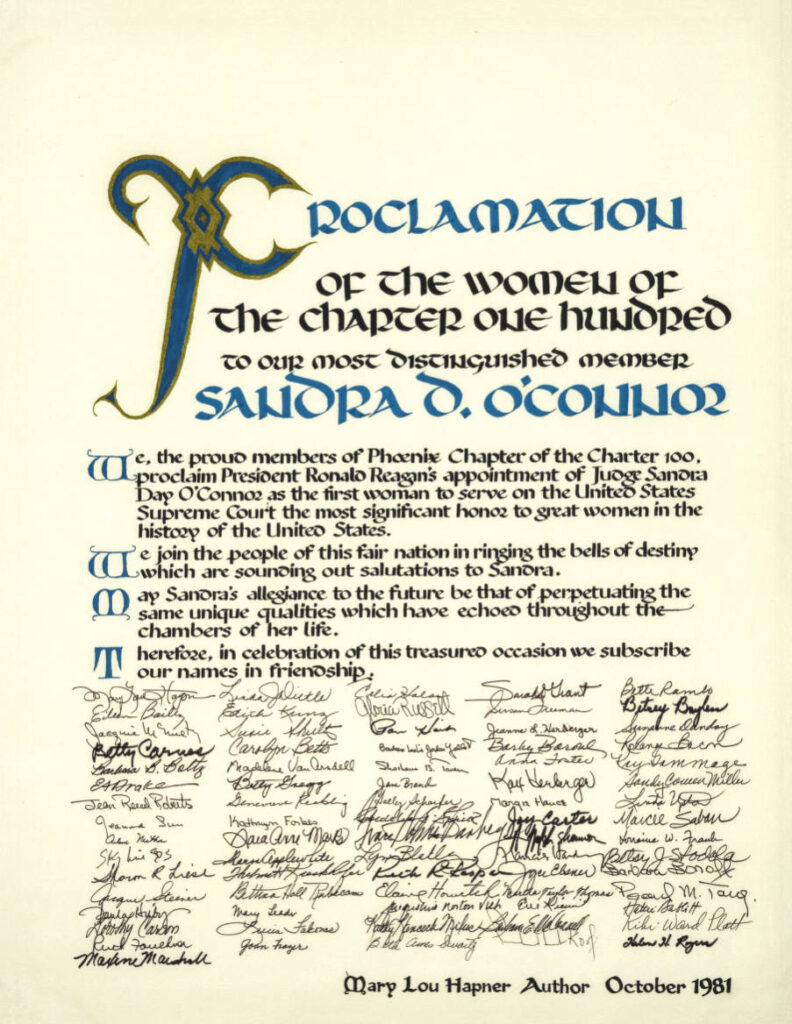 Sandra Day O'Connor Proclamation
