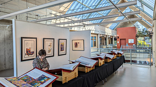 The Word Come to Life Exhibit for The Saint John’s Bible Heritage Edition at Regent College in October 2022. 