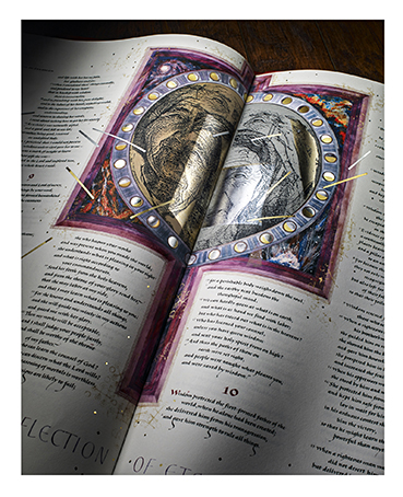 The Wisdom Woman illumination featured in The Saint John’s Bible Heritage Edition. 