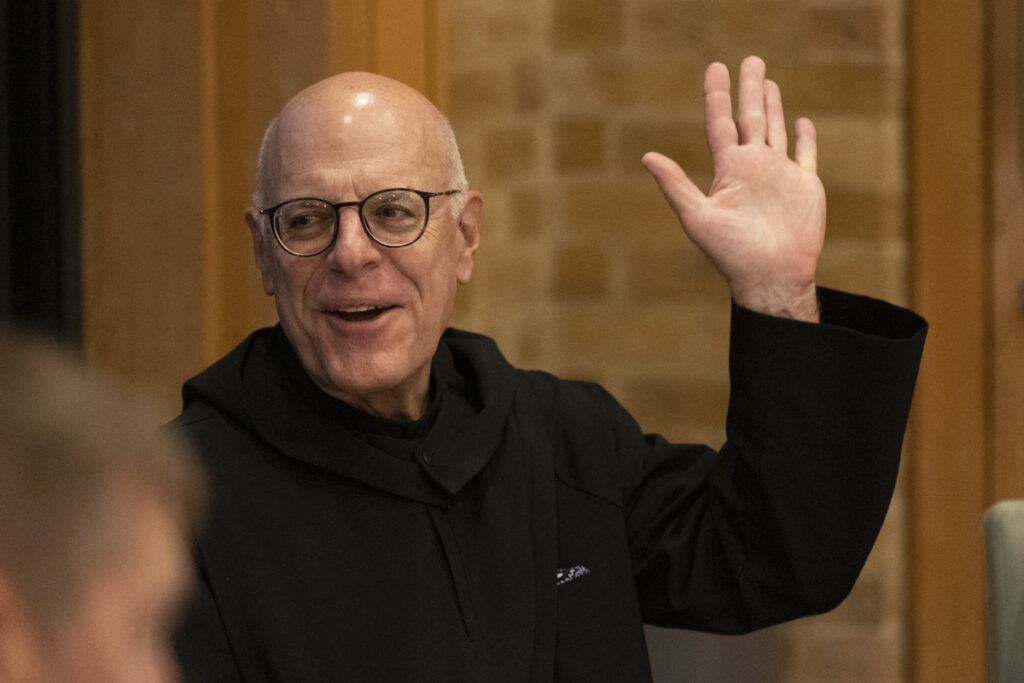 Father Michael Patella at Canterbury Cathedral in Canterbury, England, November 2023.