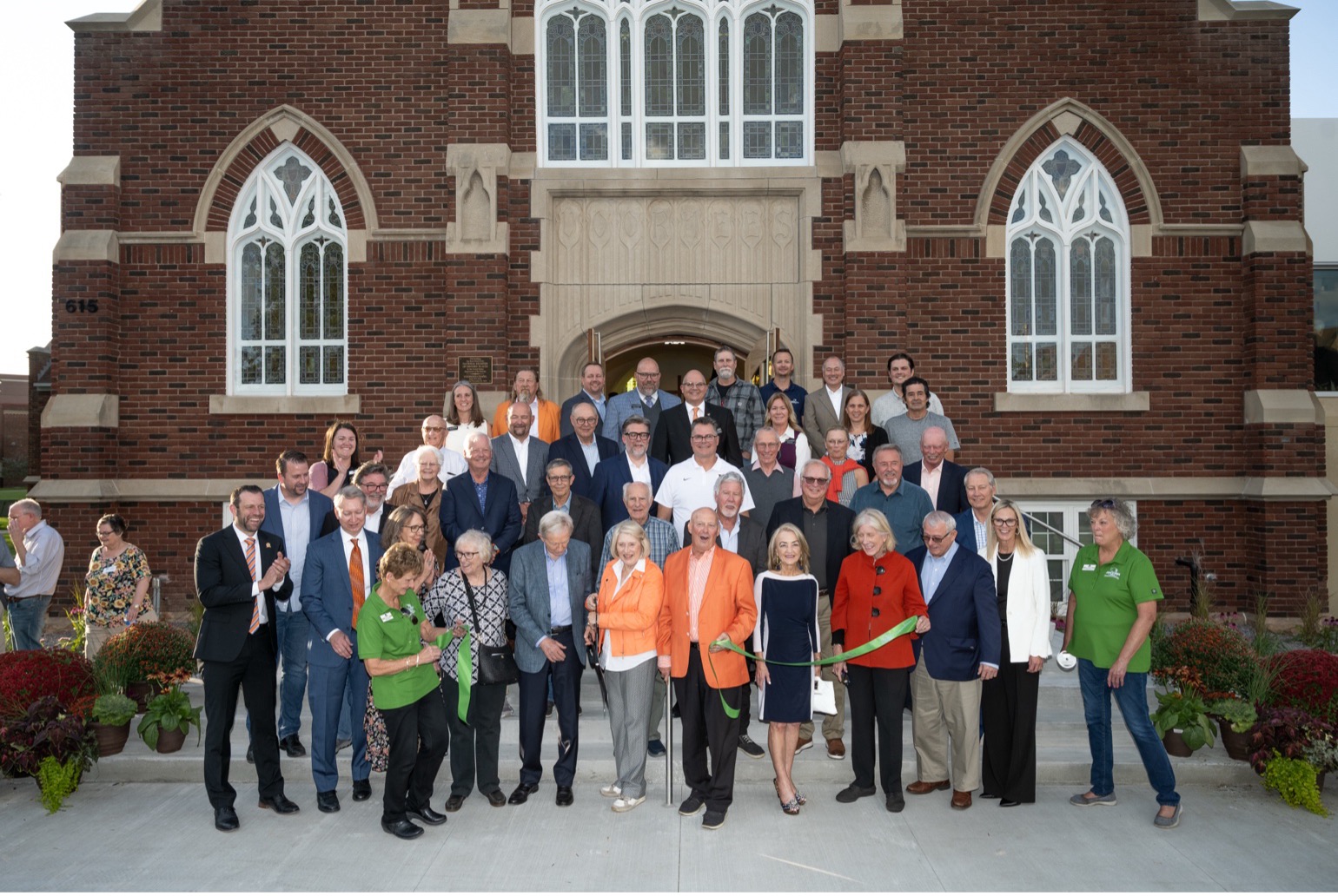 Donors and University of Jamestown community cut the ribbon on the new renovations.