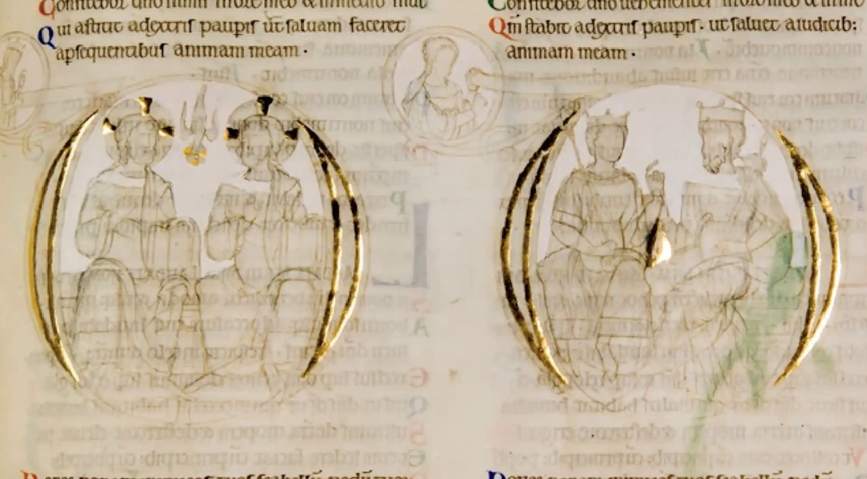 An incomplete illumination from the Winchester Bible. 